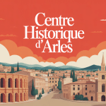 Vue panoramique arles centre historique amphithéâtre cathédrale ruelles