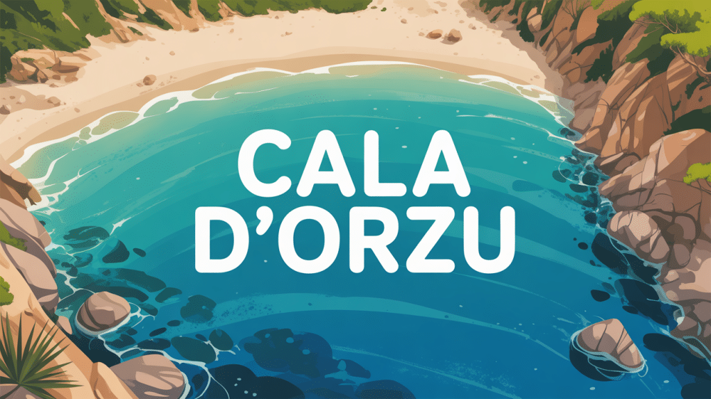 vue aérienne cala d orzu plage corse sable eaux turquoise