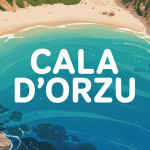 vue aérienne cala d orzu plage corse sable eaux turquoise