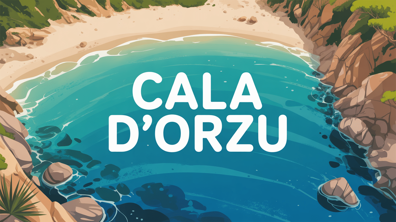vue aérienne cala d orzu plage corse sable eaux turquoise