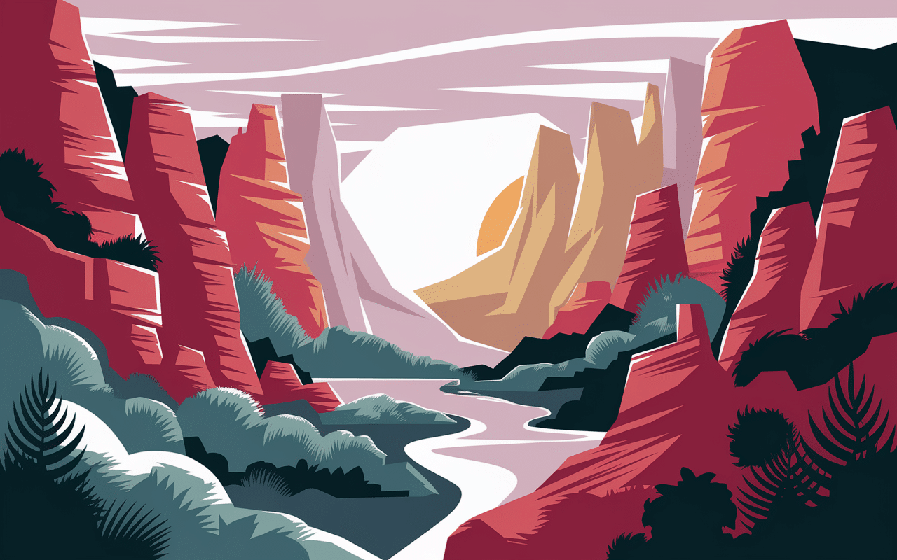 Paysage canyon du diable formations rocheuses