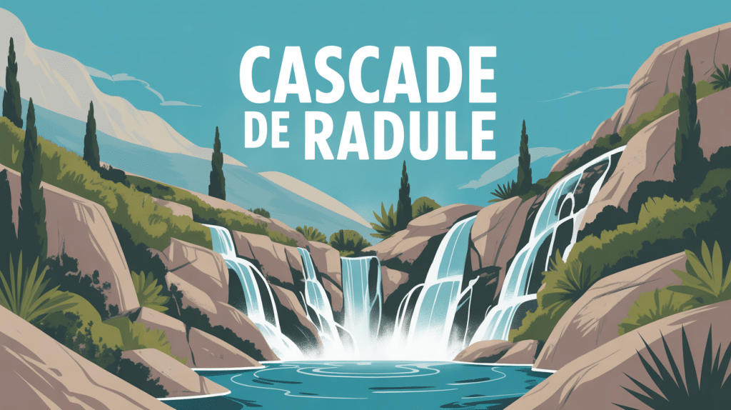 cascade de radule chute d eau turquoise montagnes