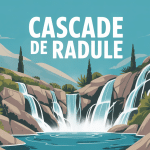 cascade de radule chute d eau turquoise montagnes