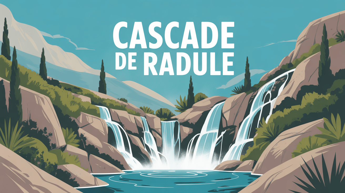 cascade de radule chute d eau turquoise montagnes