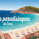 Plage corse paradis, eau turquoise, sable fin