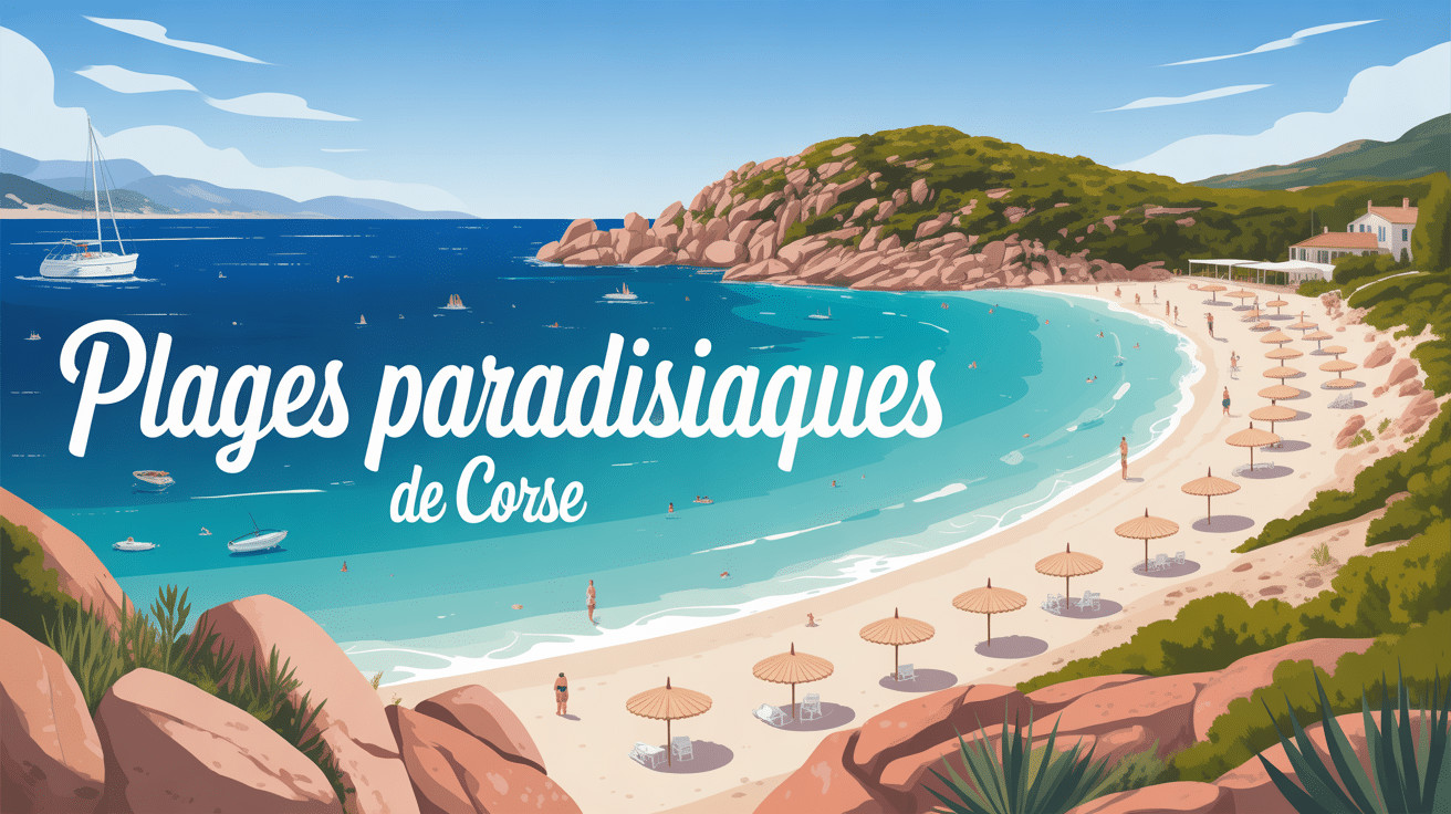Plage corse paradis, eau turquoise, sable fin