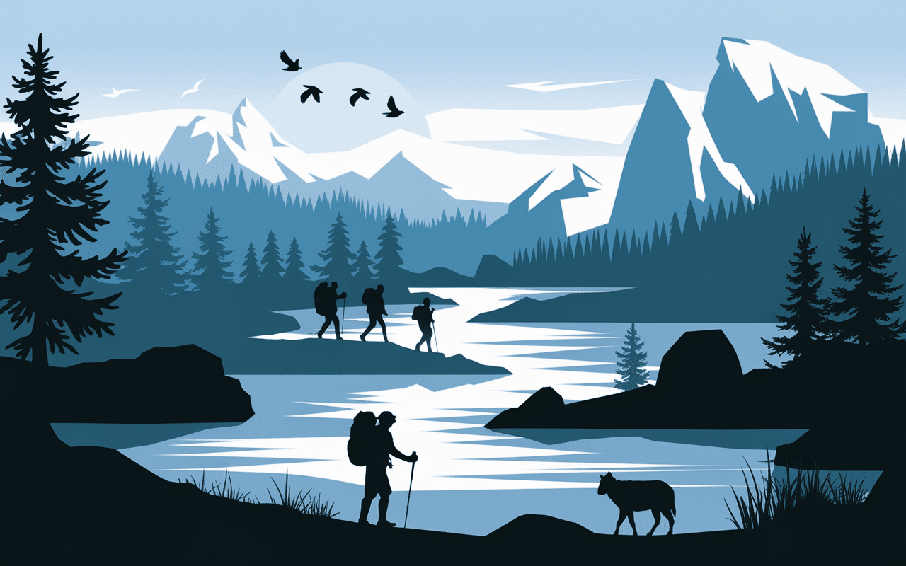 bassin naturel cascade de radule randonneurs