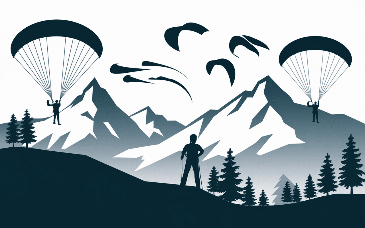 Techniques parapente décollage face dos voile