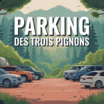 parking des trois pignons parking forestier vue générale