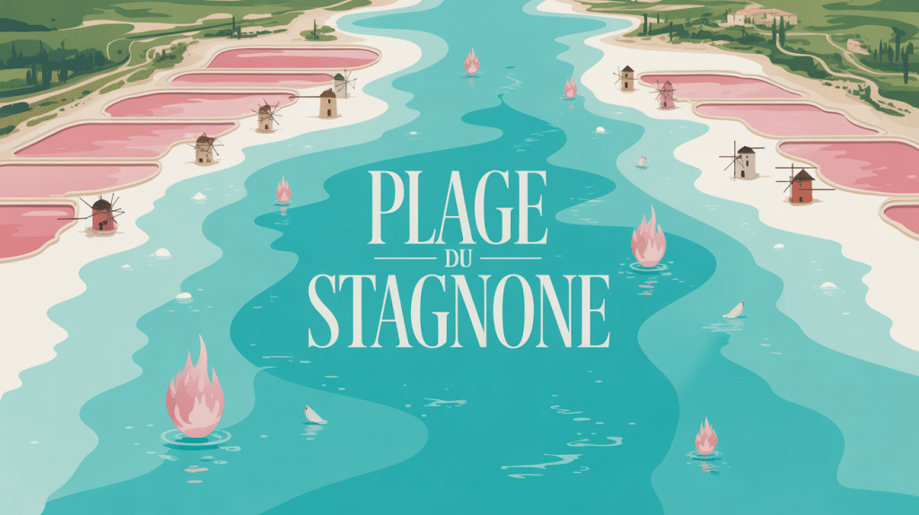 Vue aérienne plage du Stagnone lagune turquoise et salines