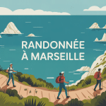 Illustration randonnée à Marseille sentier côtier calanques