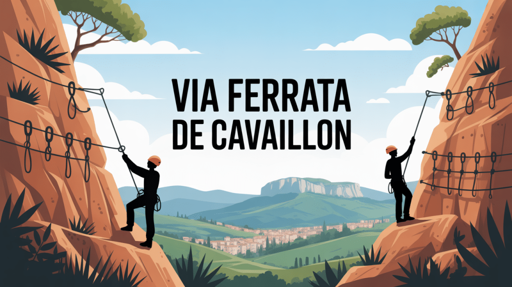 Illustration via ferrata cavaillon falaise panorama
