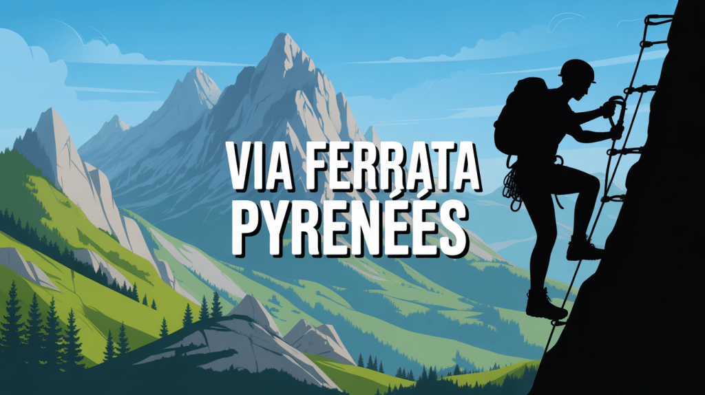 grimpeur via ferrata pyrénées sommet