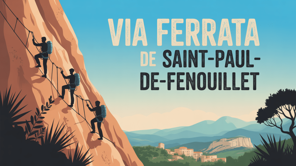 Via ferrata Saint Paul de Fenouillet grimpeurs falaise