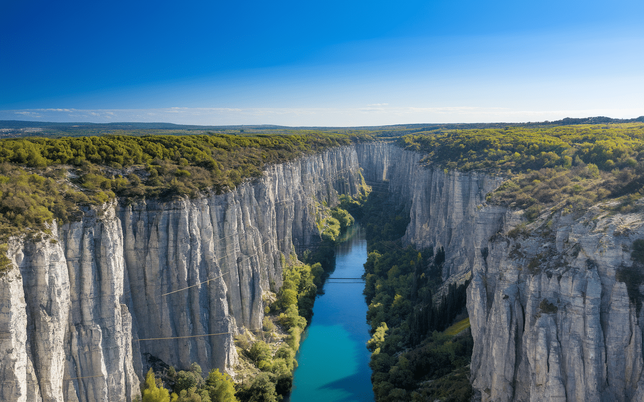Vue gorges Via ferrata Saint Paul de Fenouillet