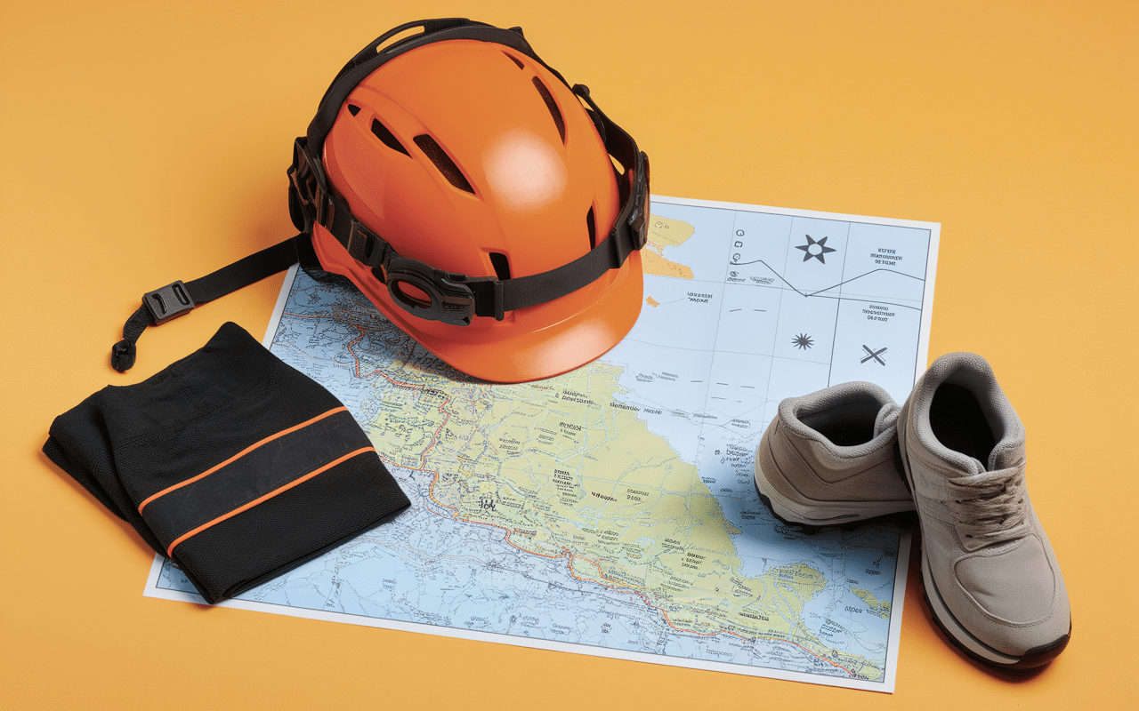 equipement securite via ferrata vosges casque longe