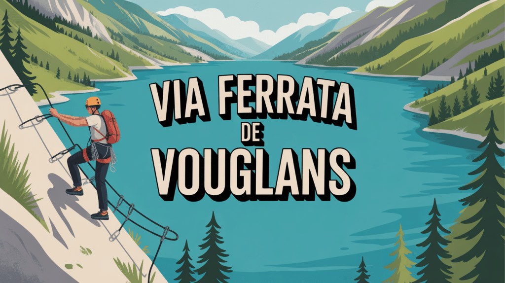 Via ferrata Vouglans au-dessus du lac turquoise