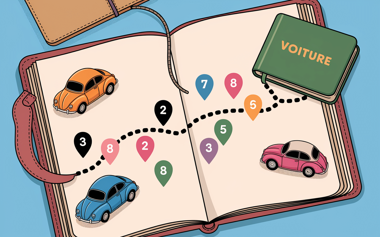 Carte itinéraire road trip visiter la Bretagne en 5 jours