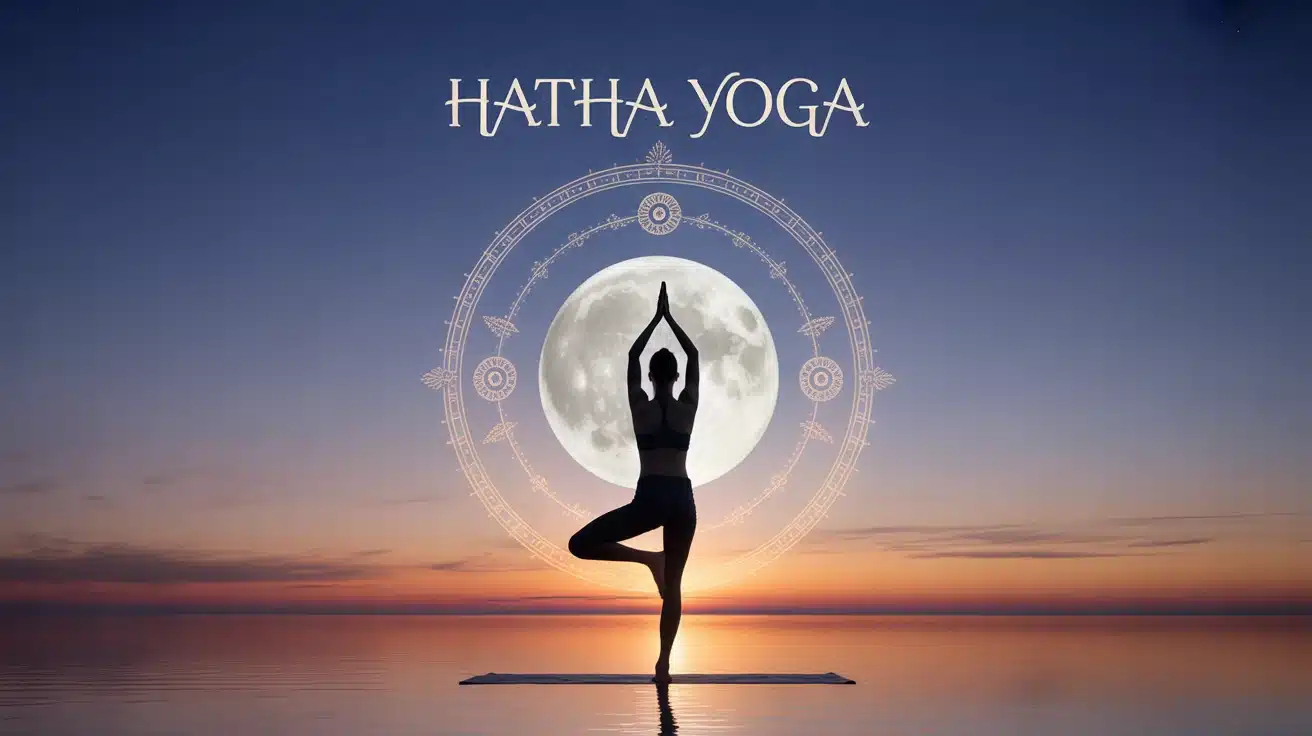 hatha yoga c est quoi posture arbre cercle soleil lune