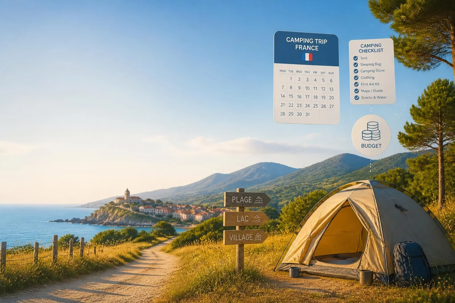 Dates, hébergement, budget : organiser son camping