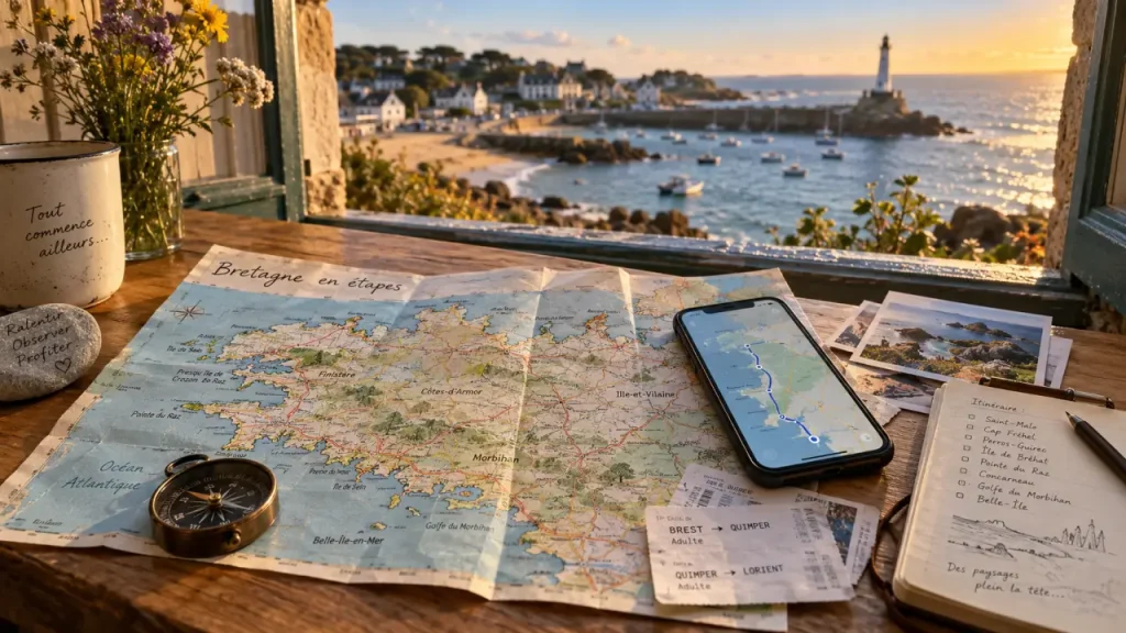 Quelle carte de Bretagne choisir pour un itinéraire clair, réaliste et agréable ?